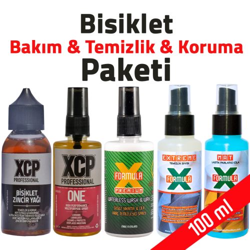 5 'i 1 arada 100ml Bisiklet Bakım & Temizlik & Koruma Paketi - 0