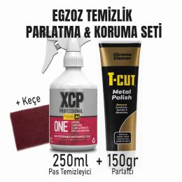 Motosiklet Egzoz Temizlik & Parlatma & Koruma Paketi (T-Cut)