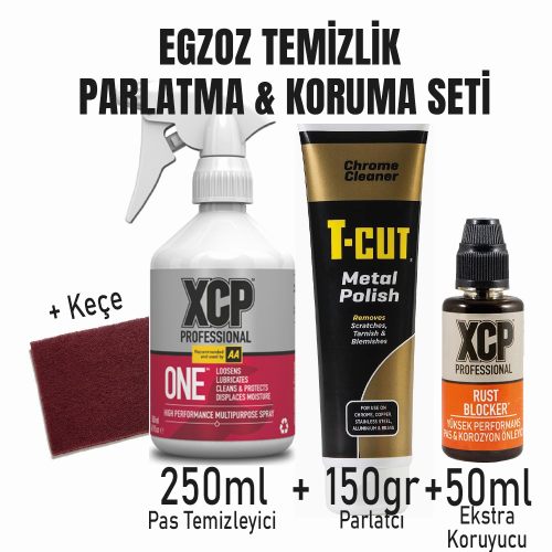 Motosiklet Egzoz Temizlik & Parlatma & Koruma Paketi (T-Cut) - 2