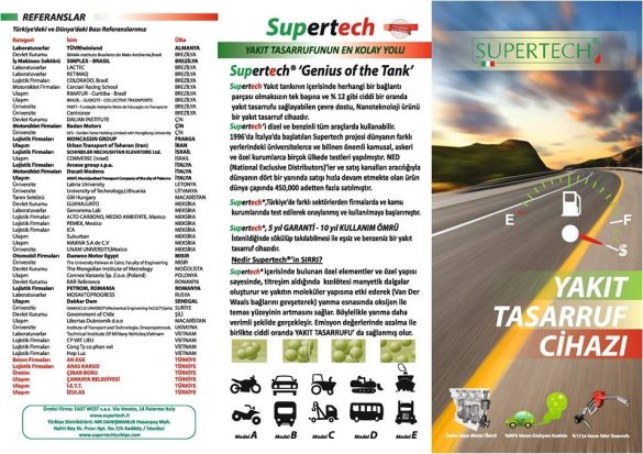 Supertech Yakıt Tasarruf Cihazı/ Motosiklet-Otomobil-Tekne-Yat vb - 1